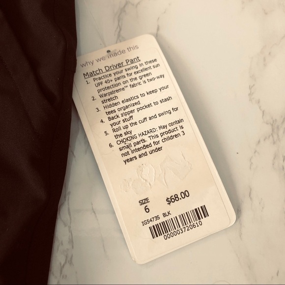 Ivivva girls black Match Driver Pant NWT - Picture 12 of 12